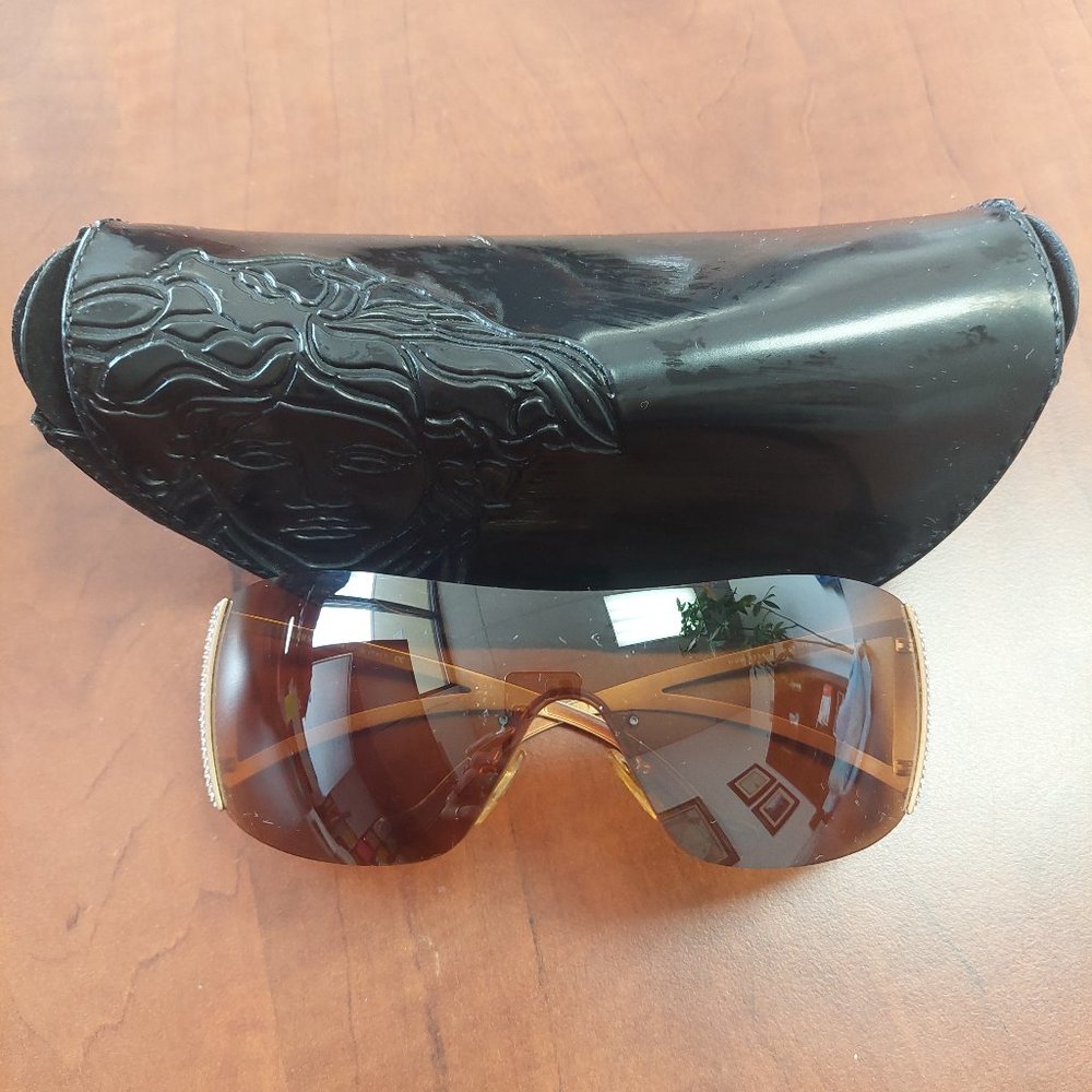 Versace sunglasses 2034B brown gradient and gold